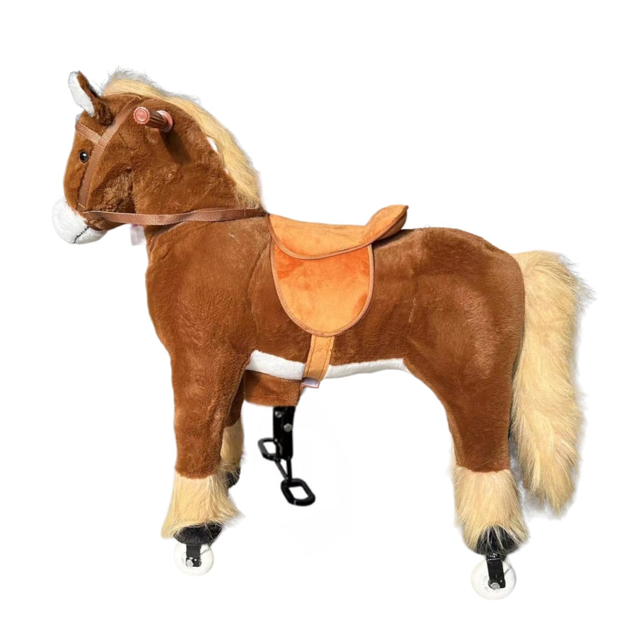 Lovely Baby Ride On Horse LB J001 For Kids Horse Riding toys Action Pony Large Mechanical Horse To Ride on Bounce up and Down and Move for Children 4-12 Years (Brown)