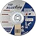 Norton Blue Fire Plus Fast Cut Depressed Center Abrasive Wheel, Type 27, Zirconia Alumina and Aluminum Oxide, 5/8"-11 Hub, 9" Diameter x 1/8" Thickness (Pack of 1)