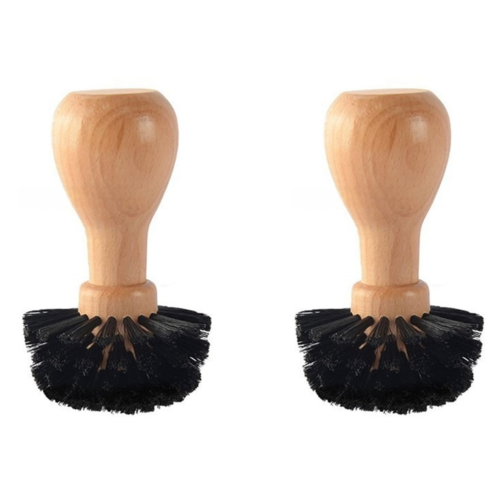 Vjsujehgy 2X Espresso Machine Portafilter Cleaning Brush Coffee Machine Cleaning Brushes Tools for 58mm Espresso Powder Brush A