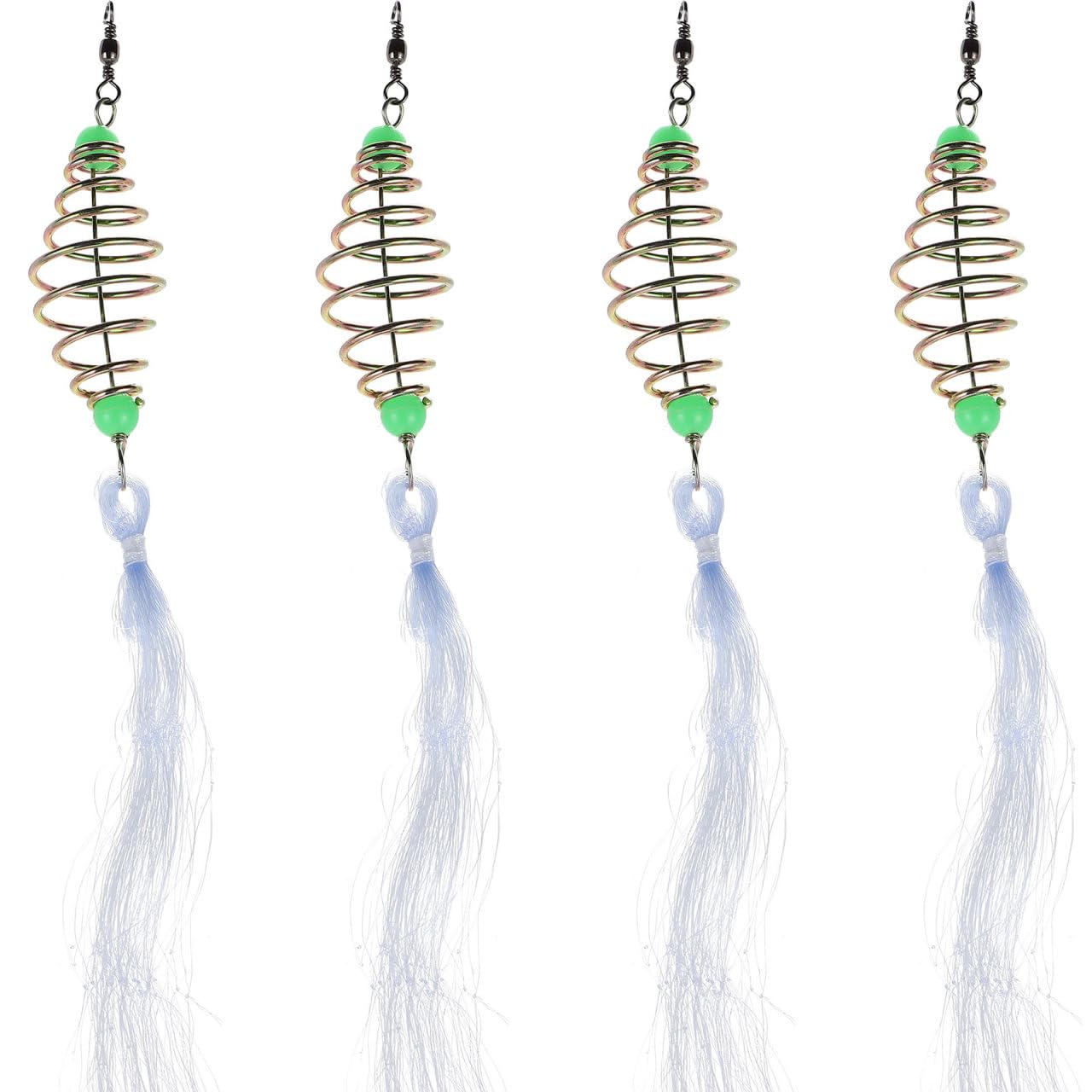 NAMOARLY Saltwater Fishing Cast Net 4 Pack Nylon Bait Trap Nets 7.50In for Freshwater Beach and Outdoor Fishing