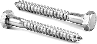Hex Lag Bolt Screws 18-8(304) Stainless Steel...,