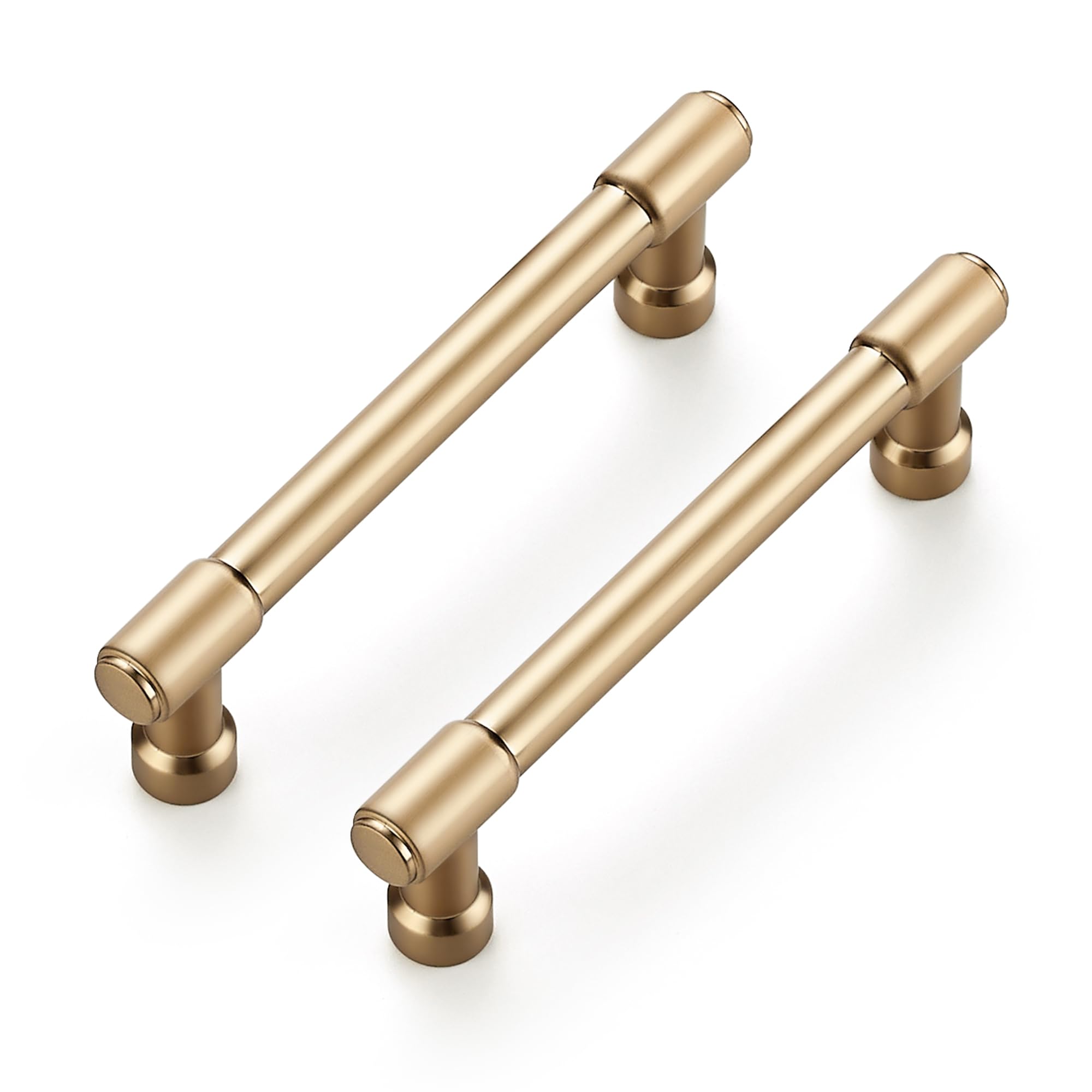 Ravinte Champagne Bronze Kitchen Pulls Cabinet Handles 3-3/4 Inch 10 Pack