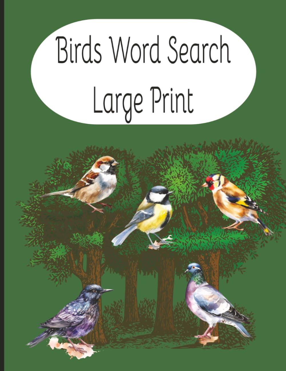 Birds Word Search Large Print