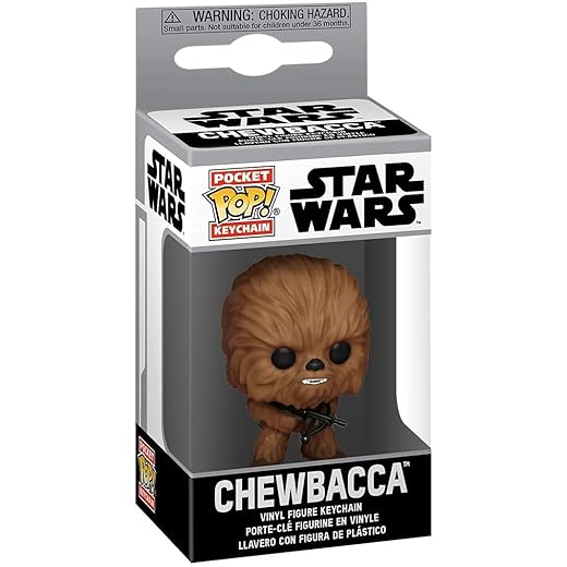Funko Pop! Keychain: Star Wars - Chewbacca - Neuartiger Schlüsselanhänger - Vinyl-Minifigur Zum Sammeln - Strumpffüller - Geschenkidee - Offizielle Handelswaren - Movies Fans - Minifigur