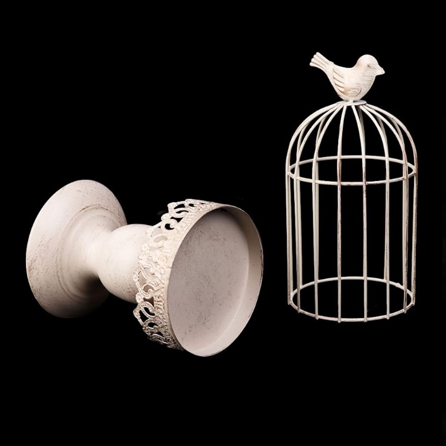 キャンドルホルダー 金属製 バードケージ ティーライトキャンドルスティック 吊り下げランタン 装飾