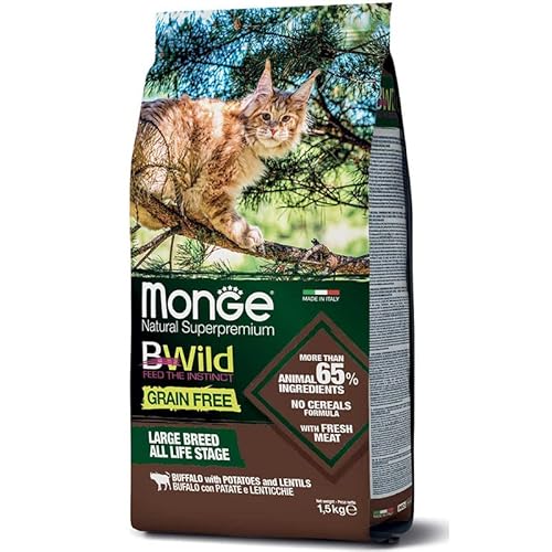 Monge BWild Cibo Secco per Gatti, 1,5 kg