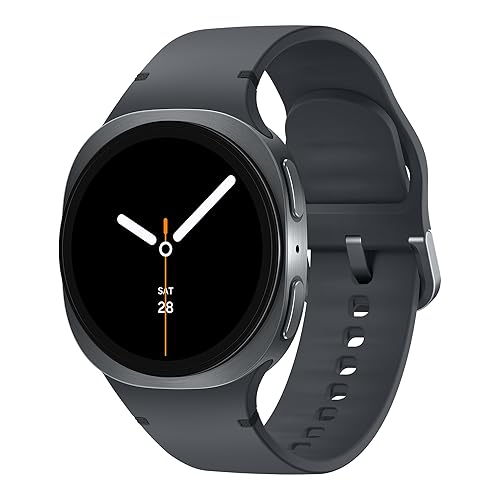 Samsung Galaxy Watch8, AI Smart Watch, Sport Band, Cushion Design, 3nm Processor, Health & Sleep Coach, Fitness Tracker, 40mm, Bluetooth, Graphite, 3 Year Samsung Extended Warranty (UK Version) - Graphite - 40mm - 32GB Storage, BT + Dual GPS
