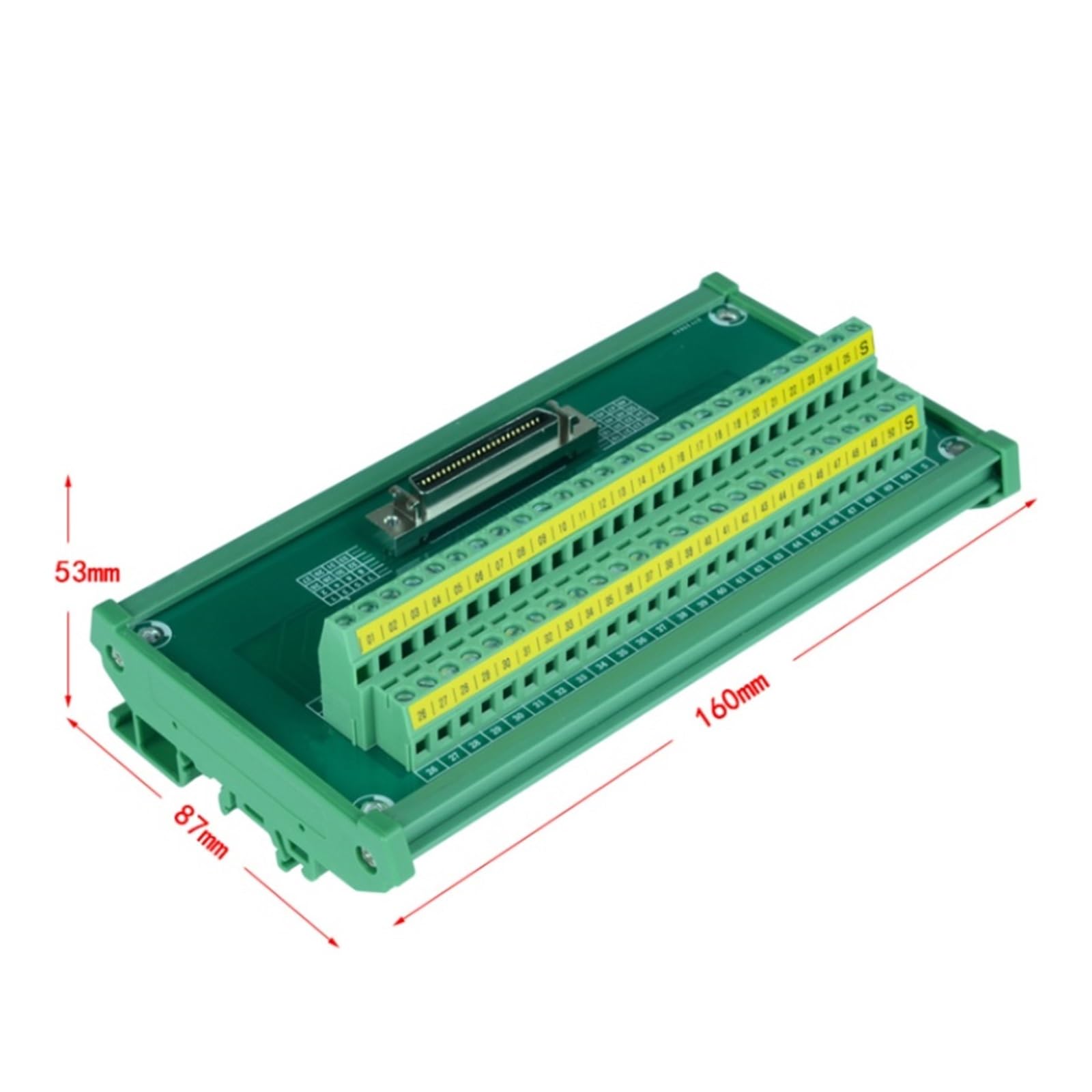 Artemisia SCSI50 50 Pin Morsettiera Guida CN1 ASD-BM-50A Utilizzare for Delta A2 / AB Servo Seriel Simens V90 (Color : Pinboard Cable 0.5M)
