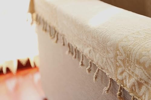 Miniatura 5 de AIVIA Manta Decorativa Boho, Chenilla Jacquard Bohemia Funda para Silla Reclinable Muebles Azteca Hippie Mantas para Sofá de Dos Plazas (Beige