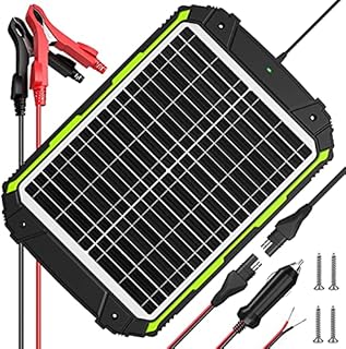 20W 12V Solar Battery Charger, Waterproof 20 Watt 12 Volt Solar Panel Trickle Charger & Maintainer, Built-in Intelligent MPPT Charge Controller for Car Boat RV Marine Automotive ATV
