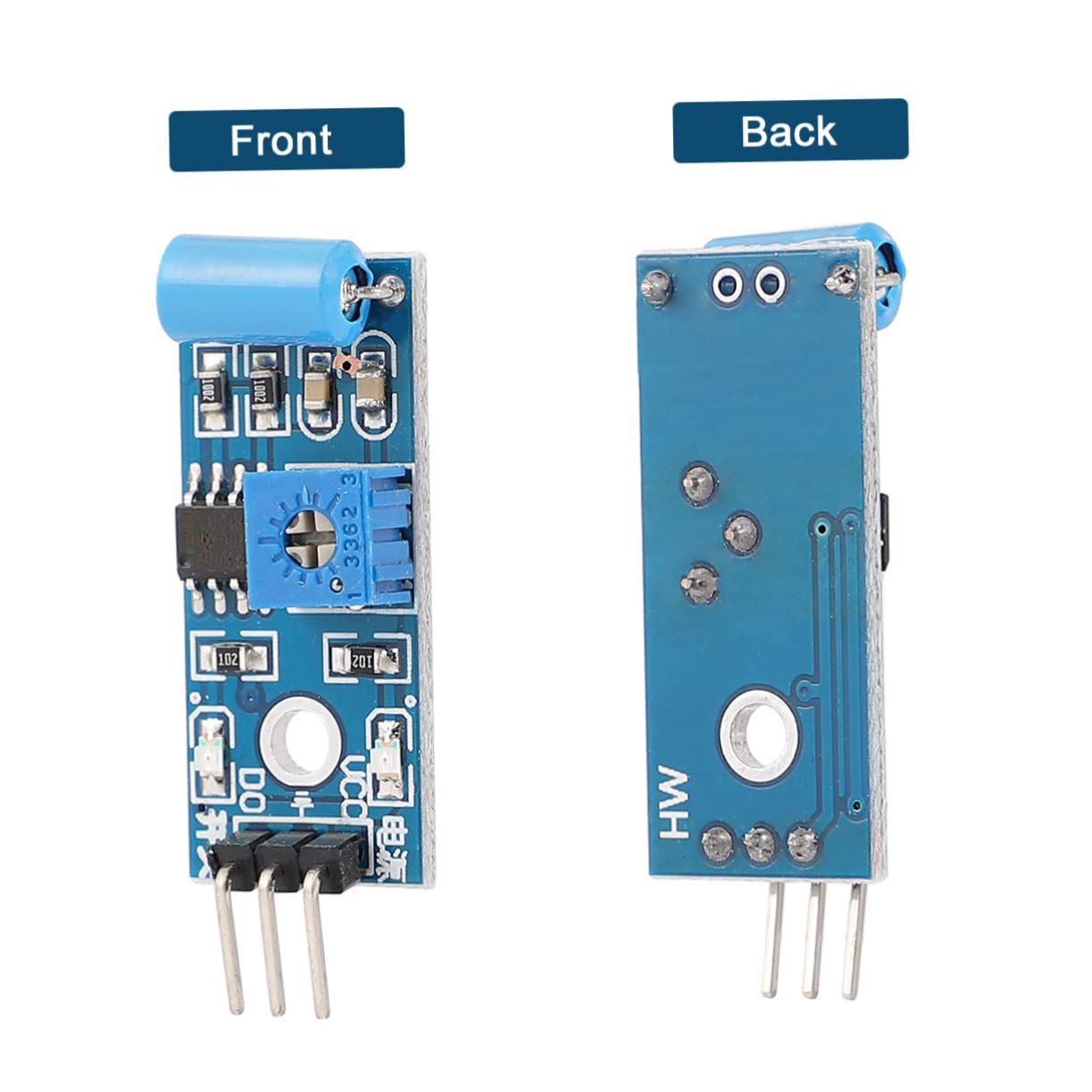 Veemoon 10Pcs Normally Closed Type Vibration Sensor Module Vibration Switch for Alarm Systems Compatible with Applications Reliable and Sensitive Detection