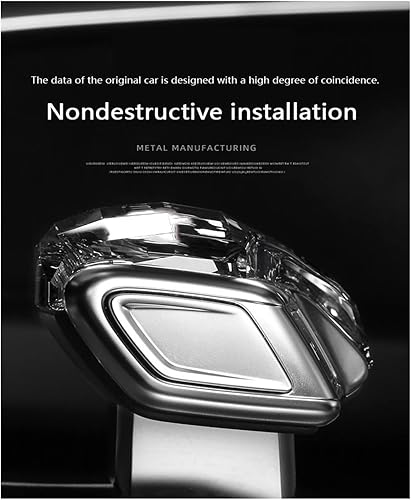 Miniatura 2 de EBEBE Compatible with Audi Crystal Gear Handle Gear Head Cover A4a5a6a7q5q7a8lq8s4s5s8rs4rs5rs6rs7sq8 Modified Gear Knob Shift Knob  Color