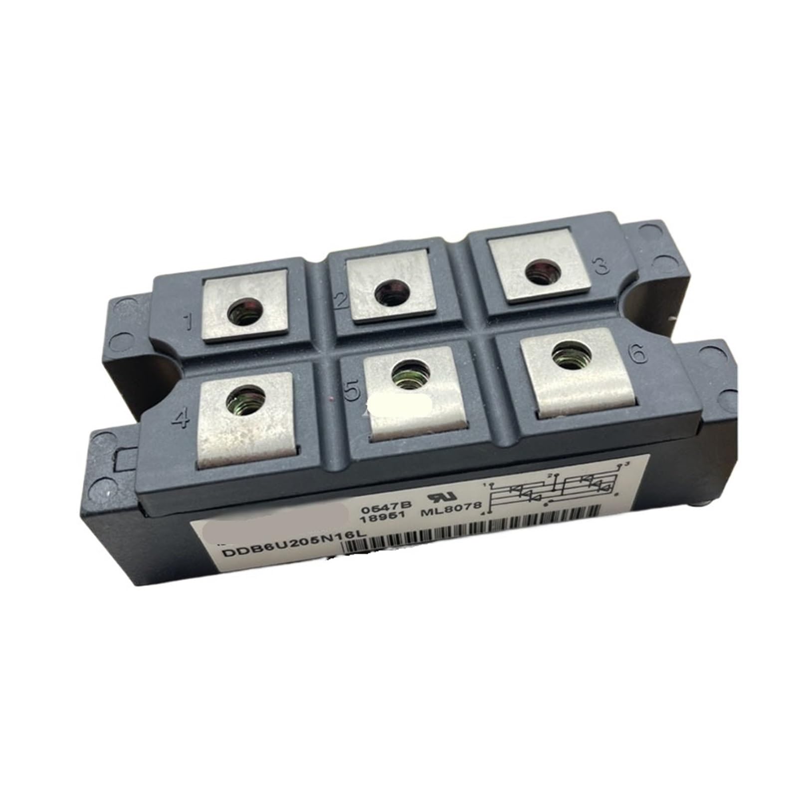 Module d'alimentation DDB6U215N16L à faible perte thermique pour redressement de forte puissance