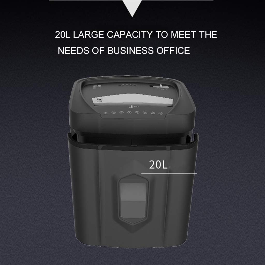 JSEIAJB 14-Sheet Micro-Cut Office Paper Shredder with Auto Reverse Jam Prevention Feature and SilentShred Noise Control Technology