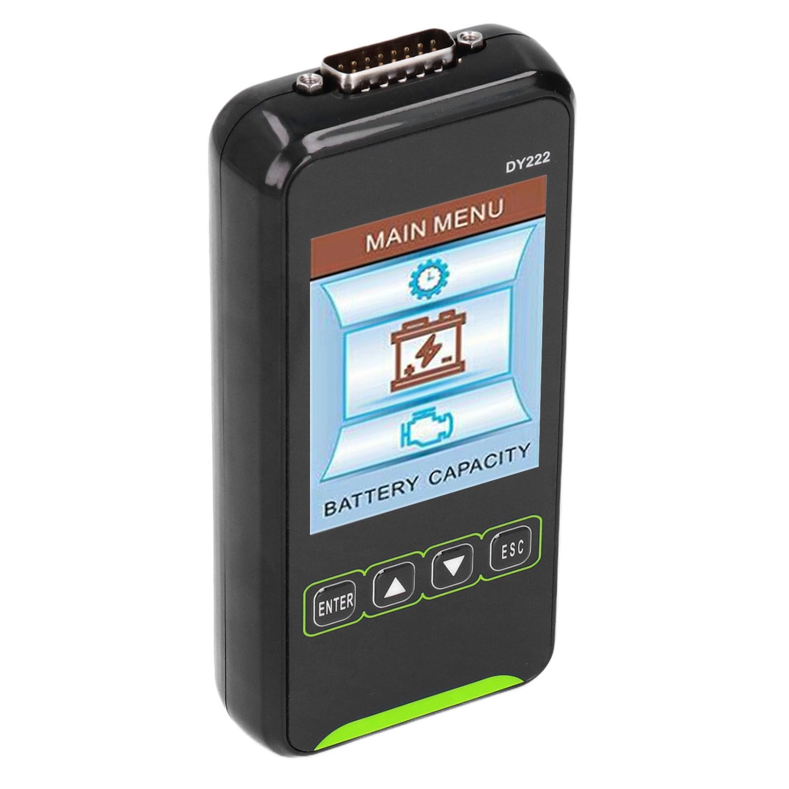 Tester akumulatora samochodowego 12 V 24 V z 3,2-calowym ekranem LCD Cyfrowy wyświetlacz Precyzyjny analizator akumulatora samochodowego i układu ładowania