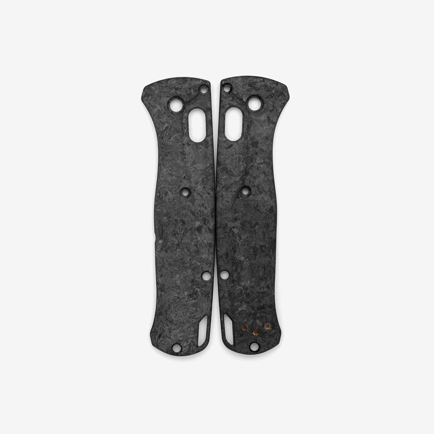 Flytanium Crossfade Carbon Fiber Knife Handle Scales Compatible with Benchmade Bugout 535 EDC Knife (Shredded)