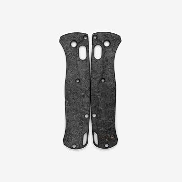 Flytanium Crossfade Carbon Fiber Knife Handle Scales Compatible with Benchmade Bugout 535 EDC Knife Shredded