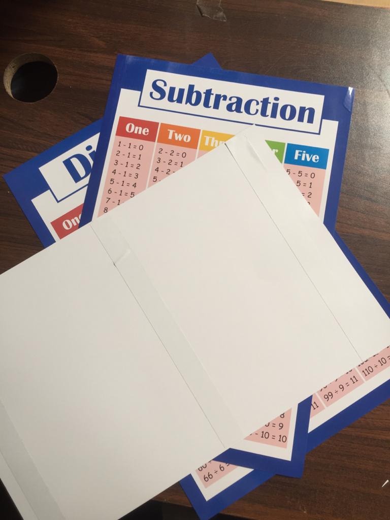 Extra Large Educational Math Posters, Division Addition Subtraction ...