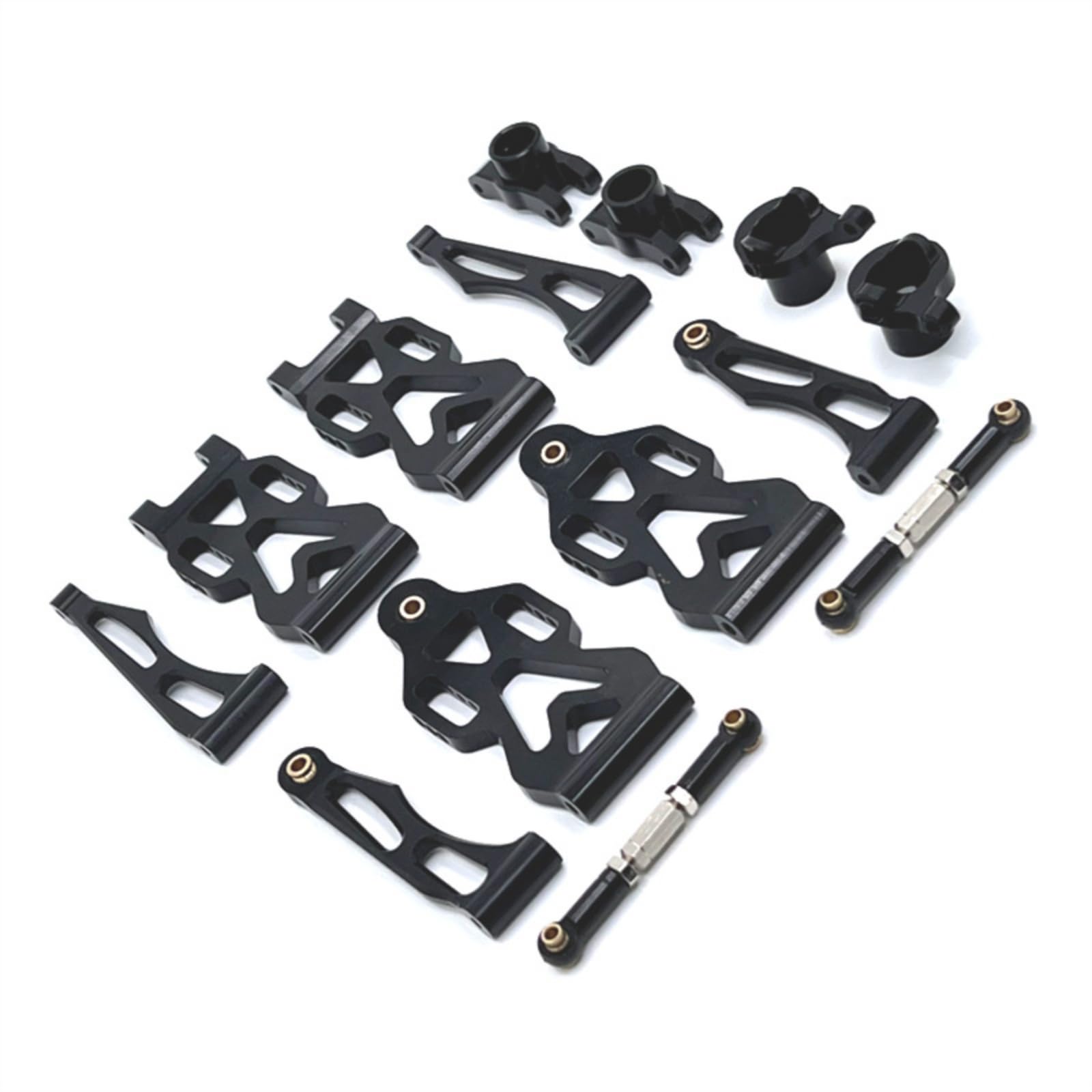 RC-Metall-Upgrade-Komponenten-Kit Tuningteile Leicht Montagesatz für Modellbauer, Modellbau, Reparatur, Schwarz