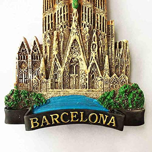 Imán decorativo resina Sagrada Familia Barcelona miniatura 6