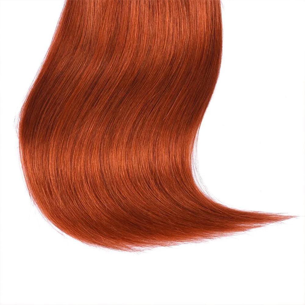 Human Hair Bundles Straight 350# Color Human Hair Unprocessed Brazilian Virgin 3 Bundles Quick Weave Human Hair Extensions 300g (350# Straight,08 10 12)