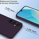 Pikkme Back Cover for Samsung Galaxy M17 5G / A17 5G / F17 5G | Camera Protection Shockproof Soft Matte Silicone Bumper Case (Purple) gallery image