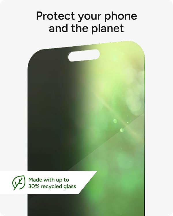 ZAGG Glass Elite Privacy iPhone 15 Pro Max Screen Protector - 5X Stronger with Reinforced Edges, 2-Way Privacy Filter, Scratch & Smudge-Resistant Surface, InvisibleShield, Easy to Install by ZAGG - Image 6