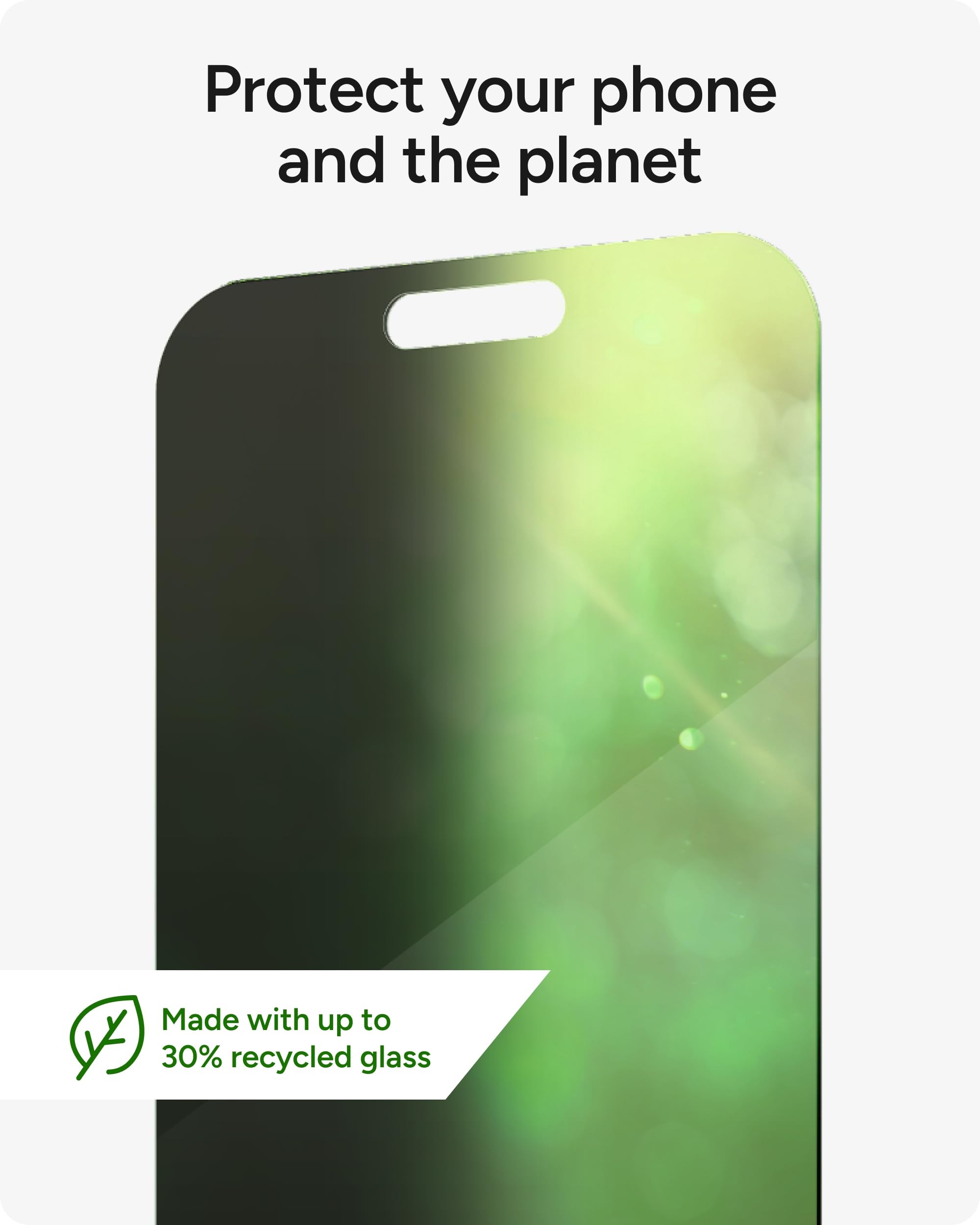 ZAGG InvisibleShield Glass Elite Privacy - Protector de pantalla para iPhone 15 Pro Max, 5 veces más fuerte con bordes reforzados, filtro de privacidad de 2 vías, superficie resistente a arañazos y