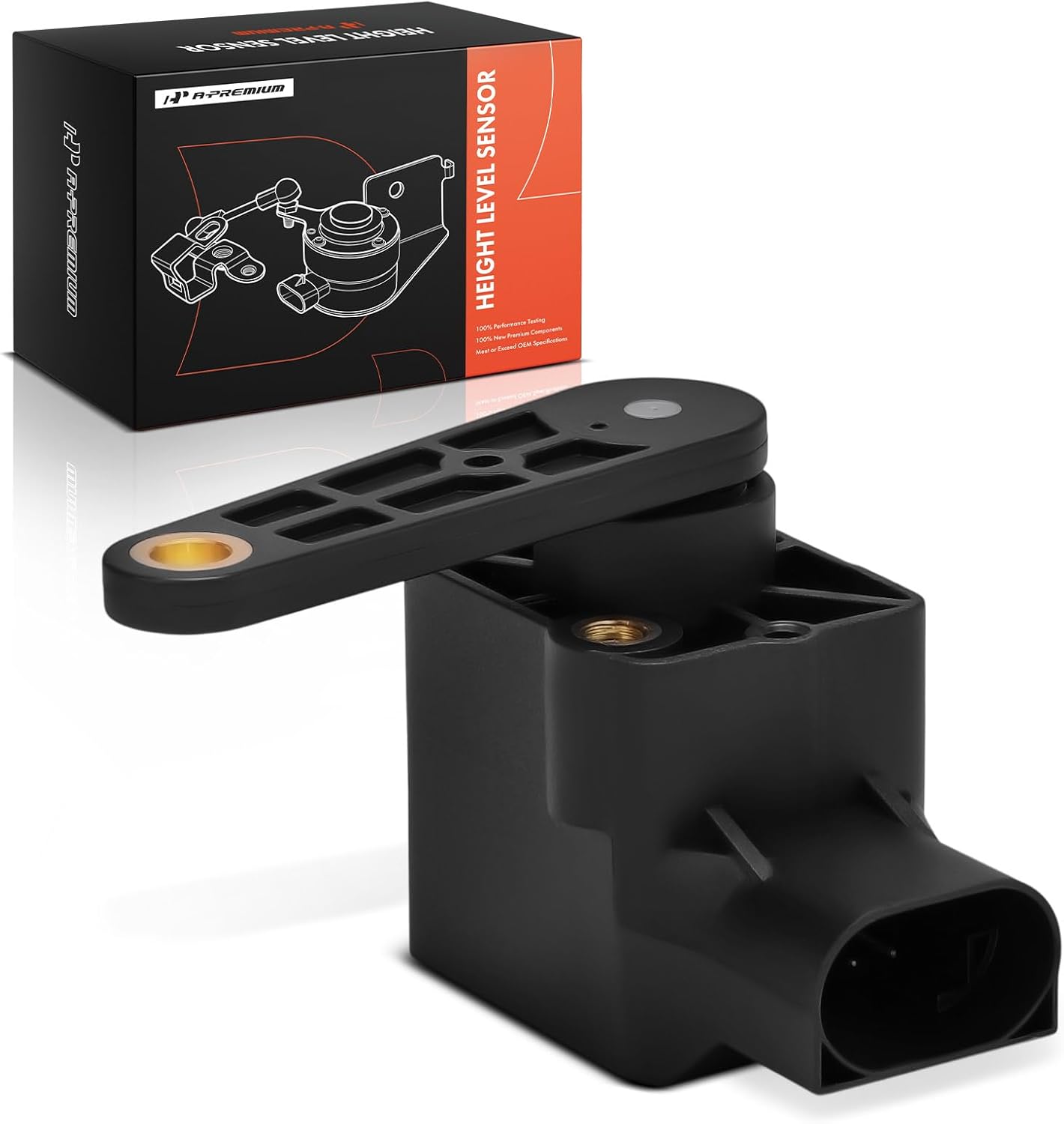 A-Premium Ride Height Level Sensor Compatible with Mercedes-Benz E350 2006-2009, E320/E500 2003-2006, S500/S430 2000-2006, CLS55 AMG/CLS500 2006, SL55 AMG 2003-2006, Front or Rear Side