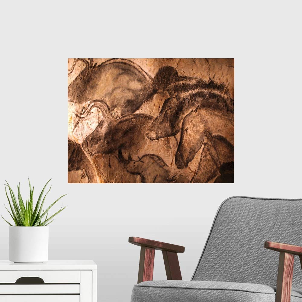 Amazon.com: GREATBIGCANVAS Stone-Age cave Paintings Unframed