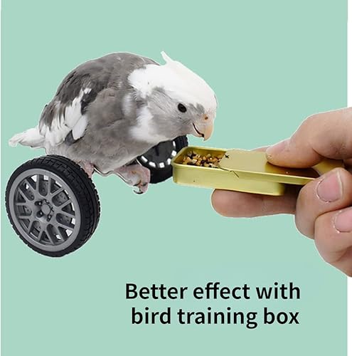 Miniatura 3 de Juguete de entrenamiento de inteligencia de pájaros, rompecabezas de loro, juguete de coche de equilibrio para pájaro pequeño y mediano, juguete