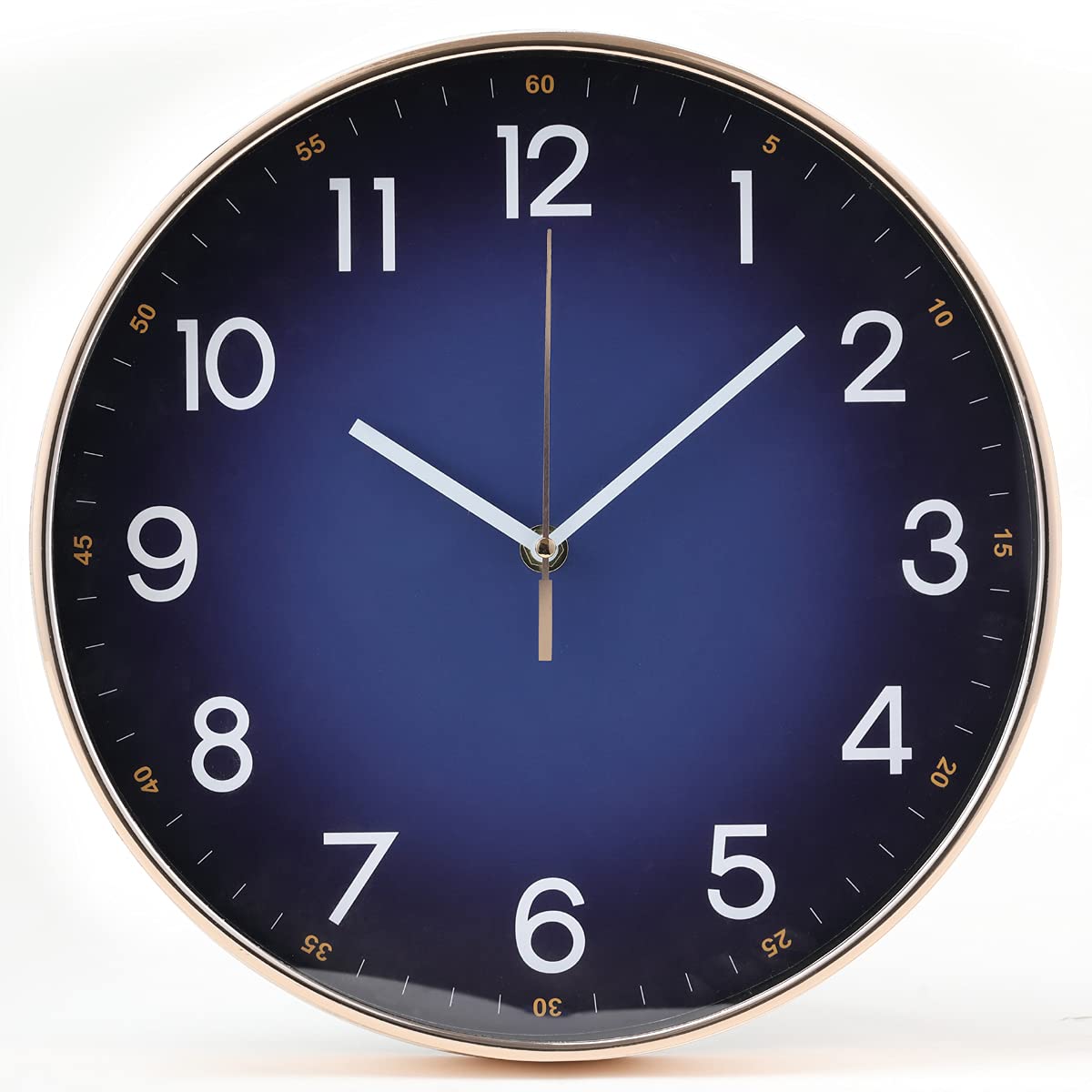 Wall Clock 12 Inch Modern Design Quality Silent Quartz Wall Clock Battery Operated Decor for Home Living Room Bedroom Kitchen School