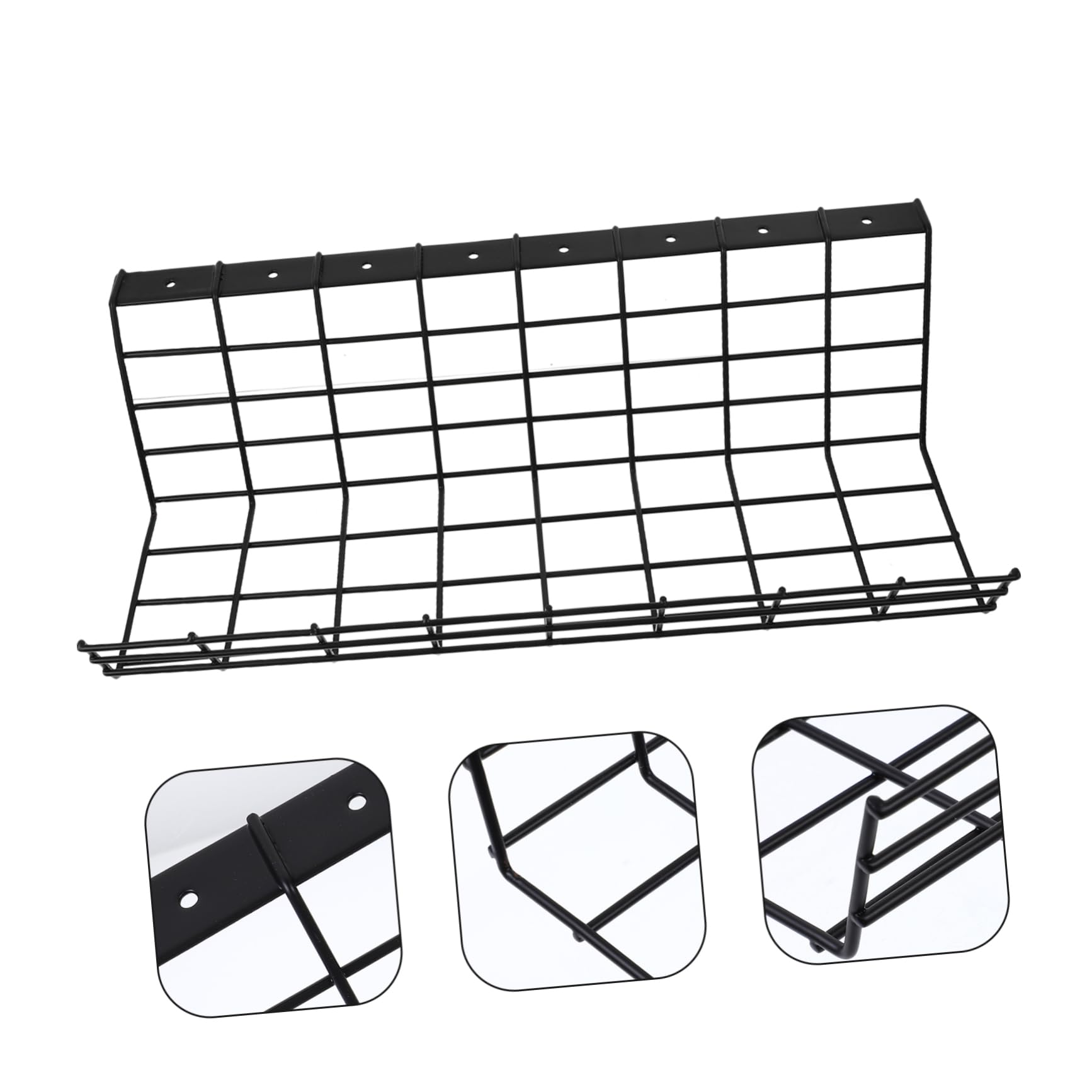 Kabelmanagement Rack dem Schreibtisch aus Eisen Schwarz