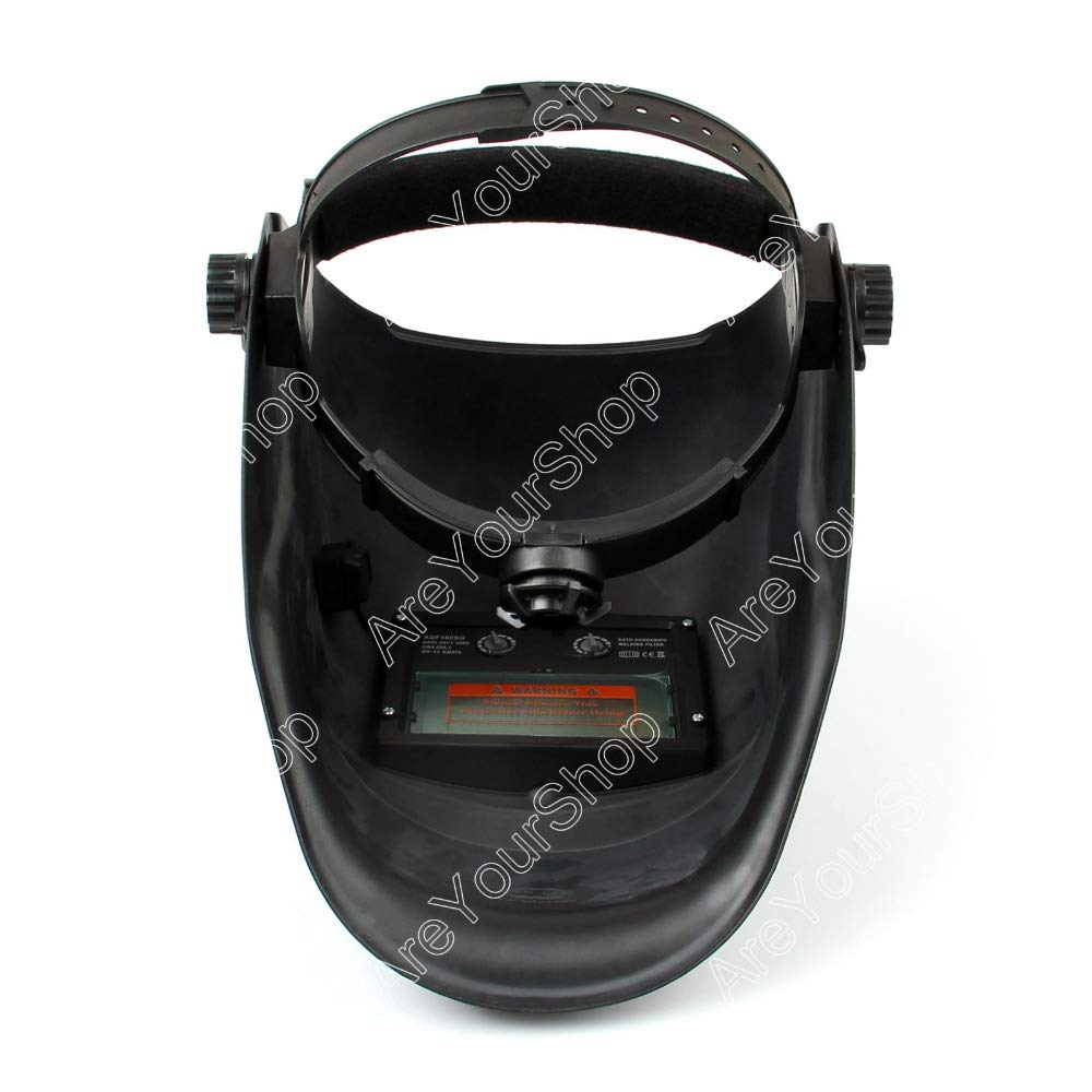 Darkening Welding Helmet Arc Tig Mig Mask Grinding Welder Solar Powered Mask Red for Welding Machine