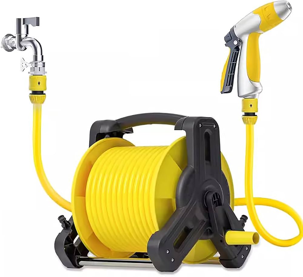 Amazon | 水まきホース 自動収納 180°回転 ホースリール 10m 15m 20m
