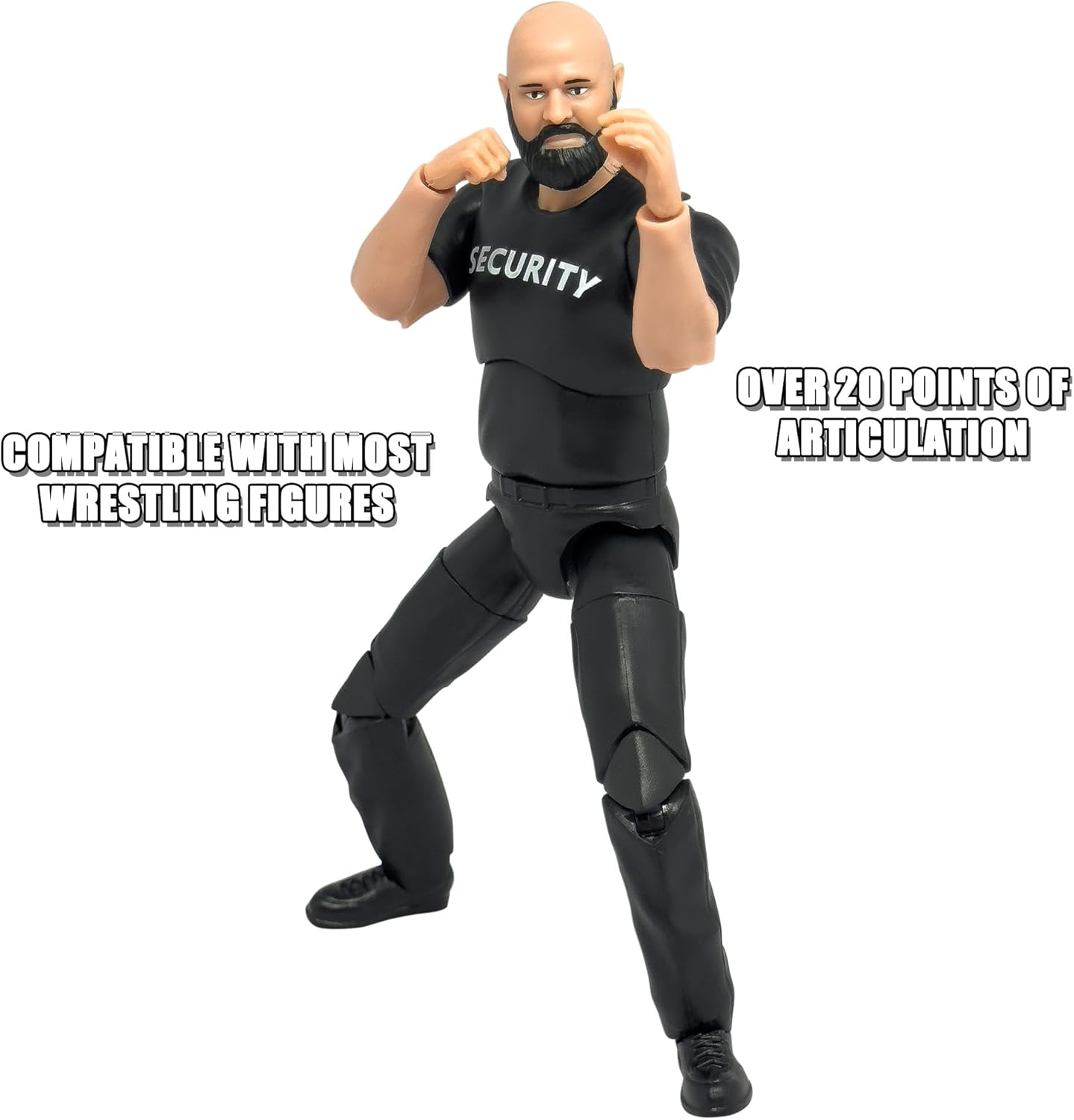 Ultimate Security Guard with Deluxe Articulation for Wrestling Action Figures