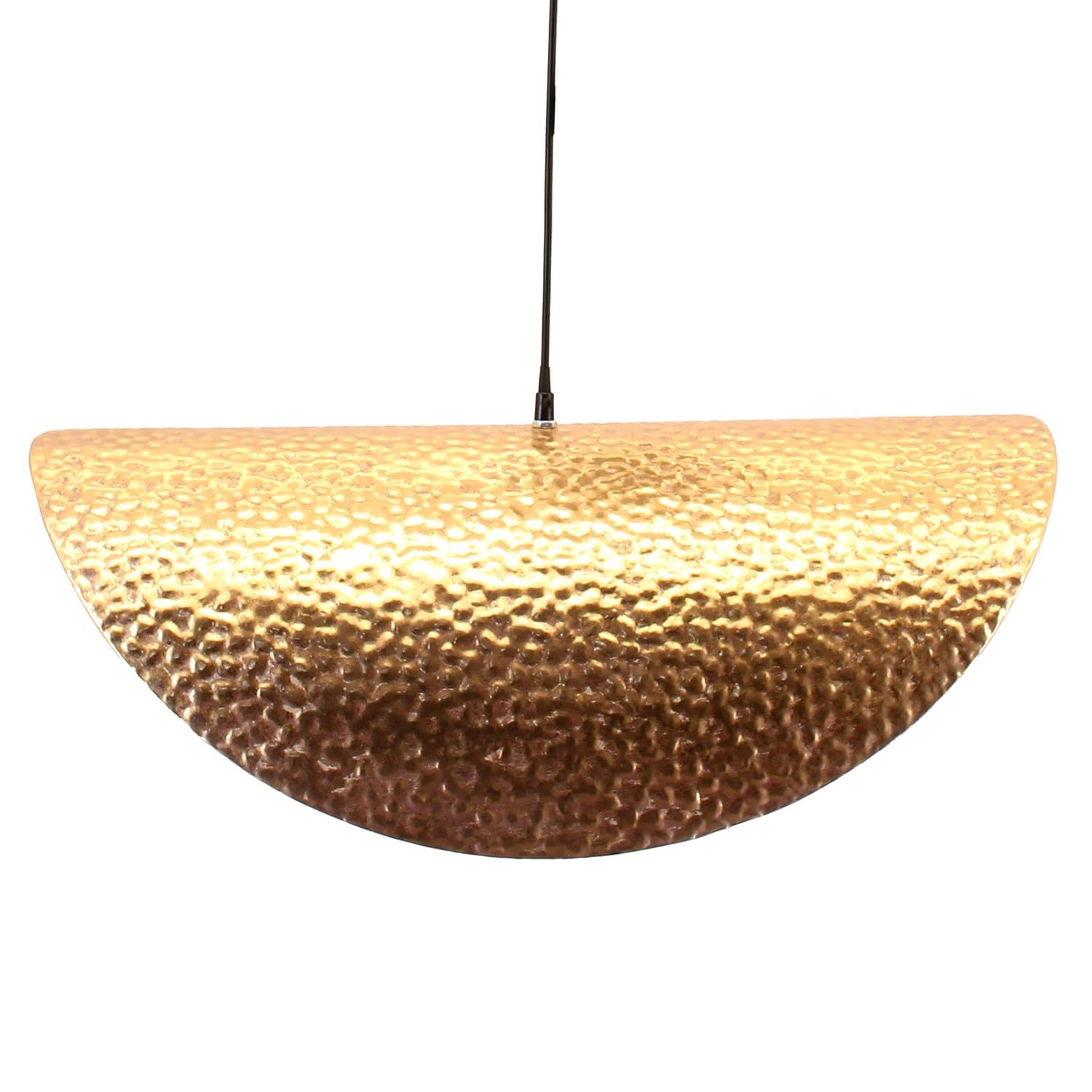 Lampe de plafond en métal doré DRW pour salon chaleureux et convivial