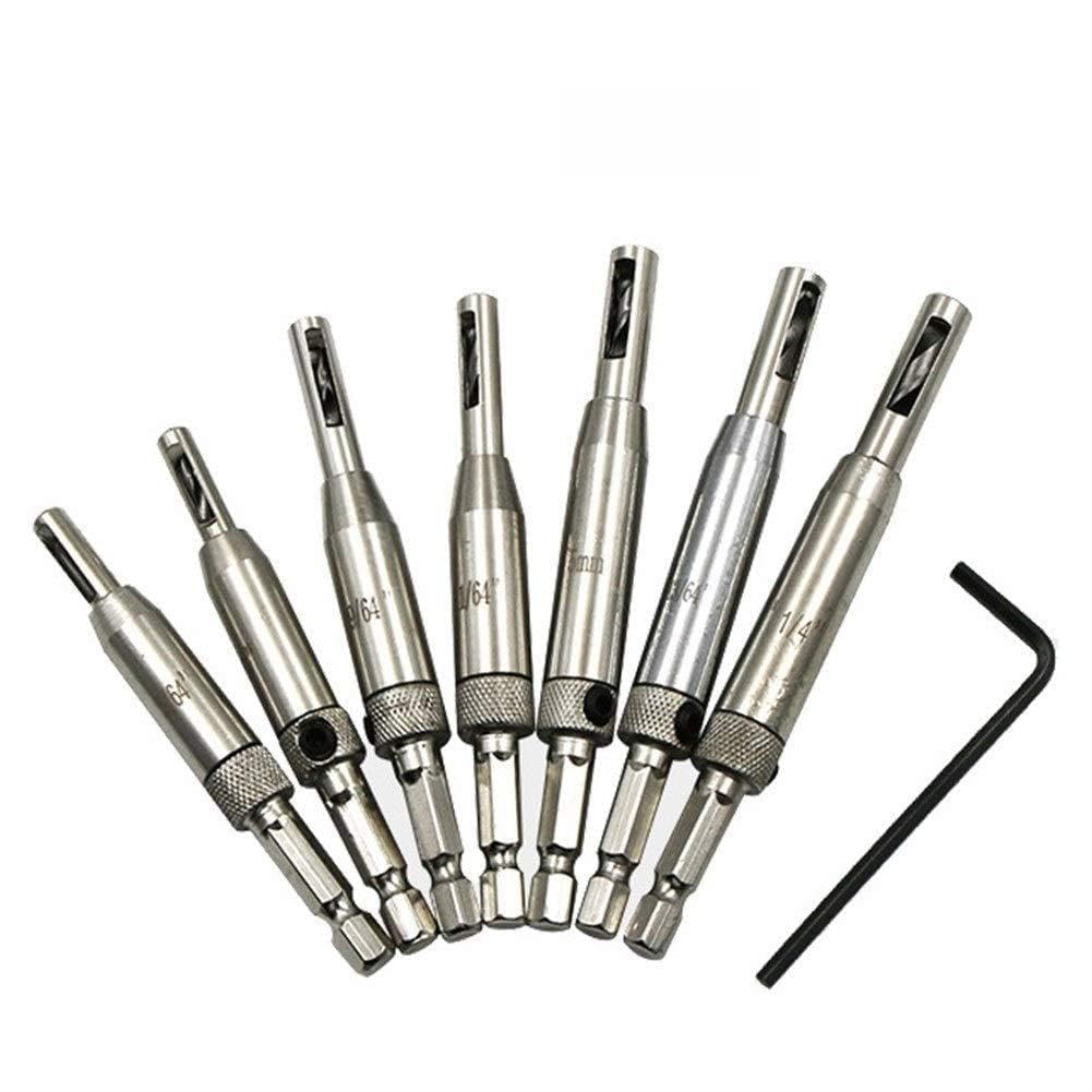 7PCS /たくさんHSSセルフセンタリングHingerドリルビットセンター位置付けカーペンター家具メーカービット木工パンチ