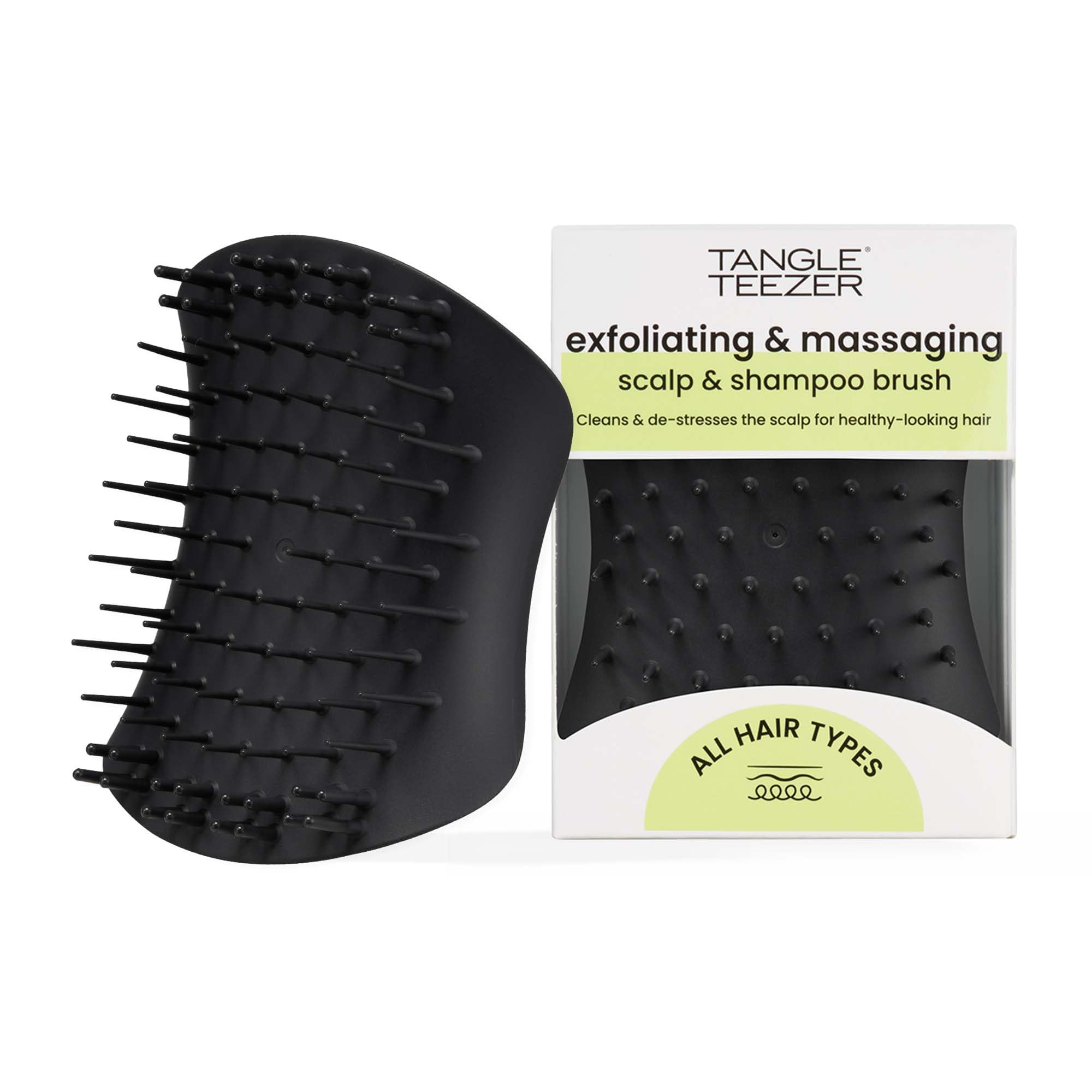 Tangle Teezer Exfoliating & Massaging Scalp Brush Black