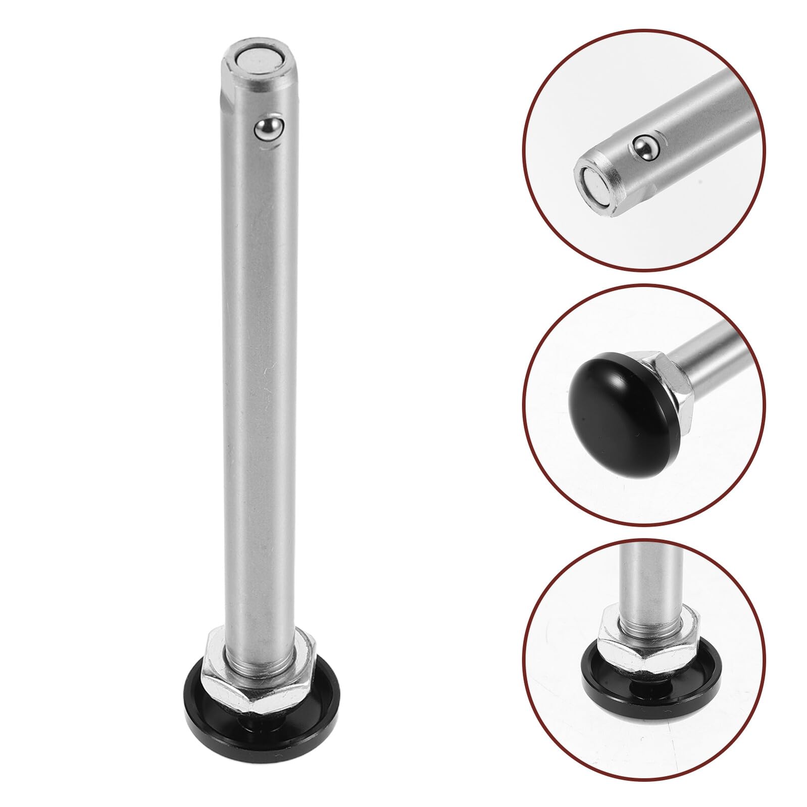 Eje de silla de ruedas de cierre rápido de acero inoxidable, 12 mm x 115 mm, resistente al desgaste, ligera y deportiva, eje de repuesto para movilidad y sillas de ruedas deportivas