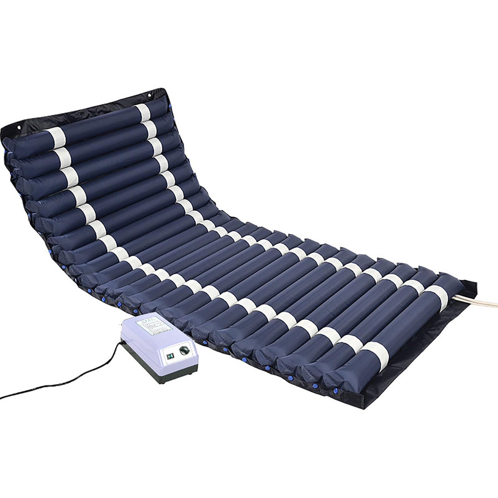 Materasso Antidecubito Gonfiabile, Materasso Antidecubito, Materasso per Cura Casa con Pompa Regolabile, Materasso Pressione Alternata per Piaghe Decubito, Materasso Ad Aria Gonfiabile,A