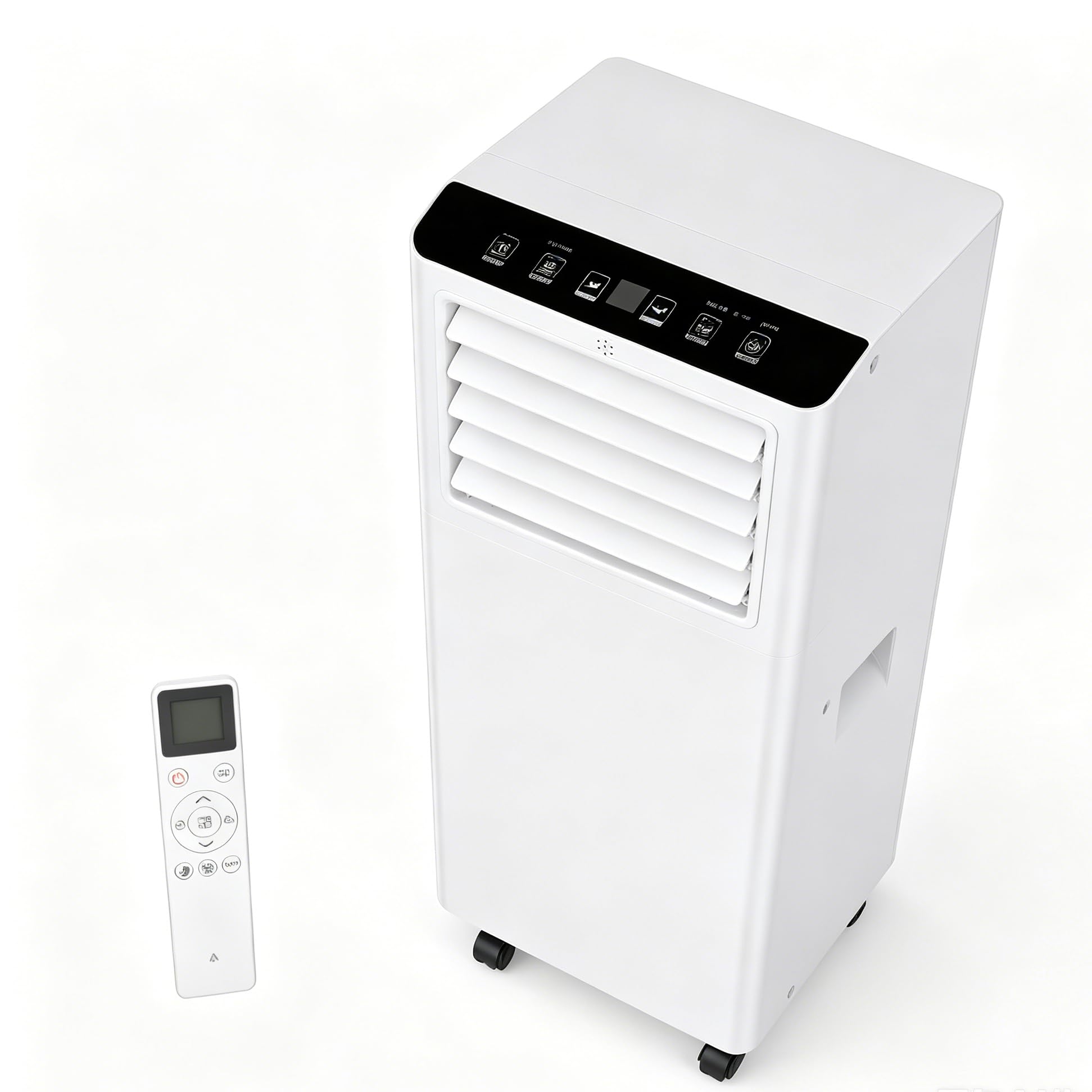 GarveeMore 9000 BTU Portable Air Conditioner with Heater, Rooms Up to 400 Sq.ft, Smart Follow Me,4-in-1 Indoor AC Unit, Cooling & Heating, Dehumidifier, Quiet Sleep Mode, Sliding Window Kit Included