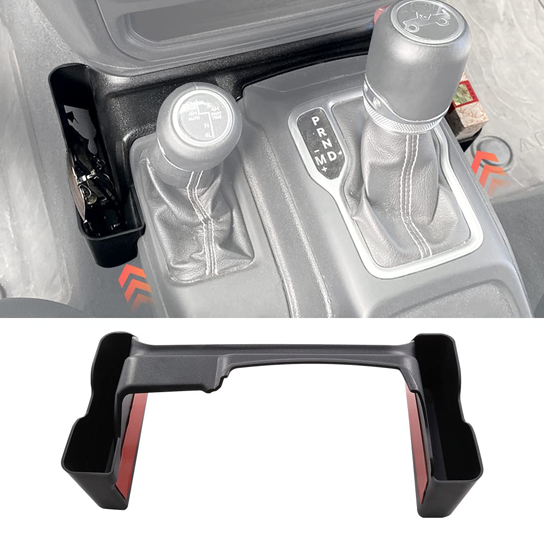 GXFCY Gear Shift Center Console Side Tray Organizer Shifter Storage Box