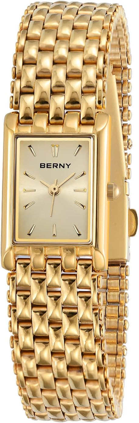 - Gold Watches for Women Updated Ladies Quartz Wrist Watches Stainless Steel Band Womens Small Gold Watch Luxury Casual Fashion Bracelet Tools Included