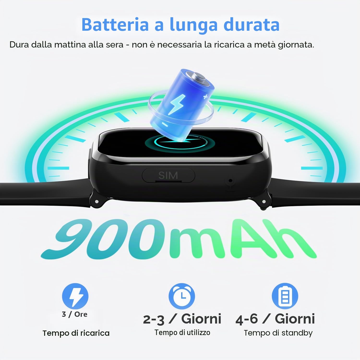 4G Smartwatch Bambini, Orologio GPS Bambini con Chiamate Videochiamate, Chat Vocale, modalità Scuola, Doppia Fotocamera, Sveglia, Contapassi, IP68 Calcolatrice Smart Watch per Ragazzi e Ragazze, Nero