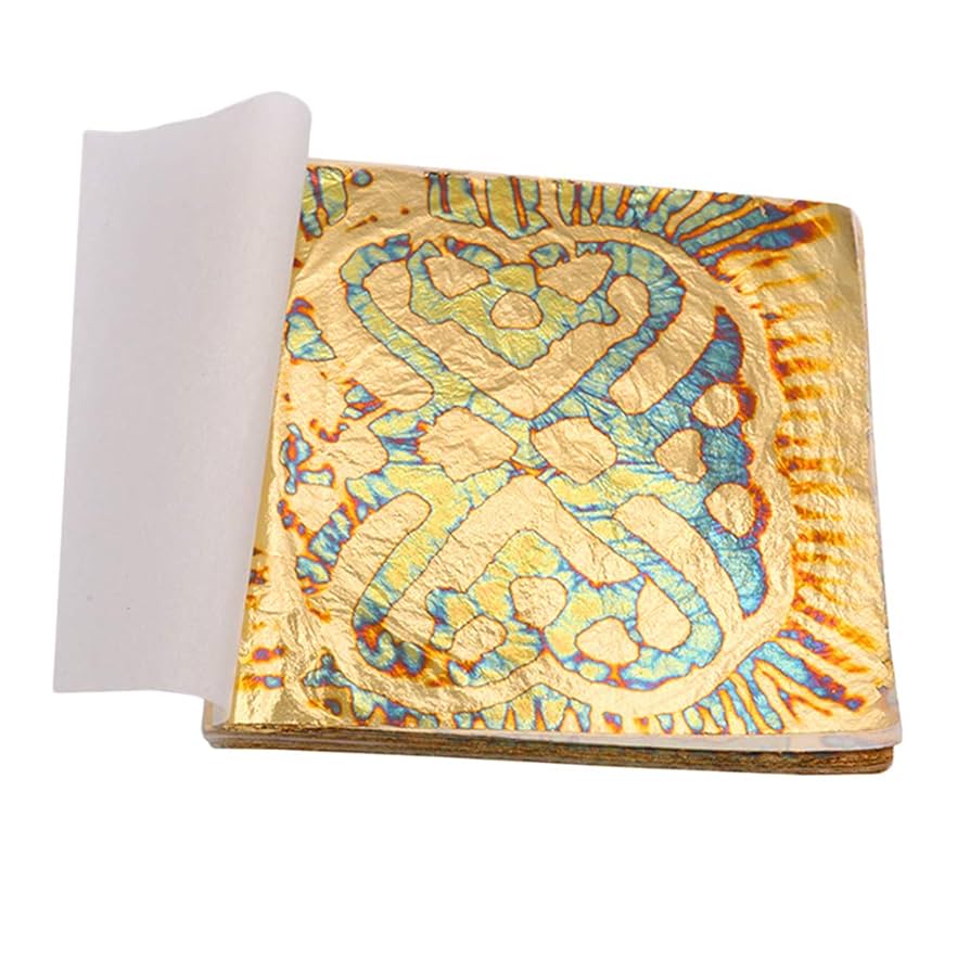 Amazon | freneci 金箔シート 箔シート 金 斑入り 金箔 5.5