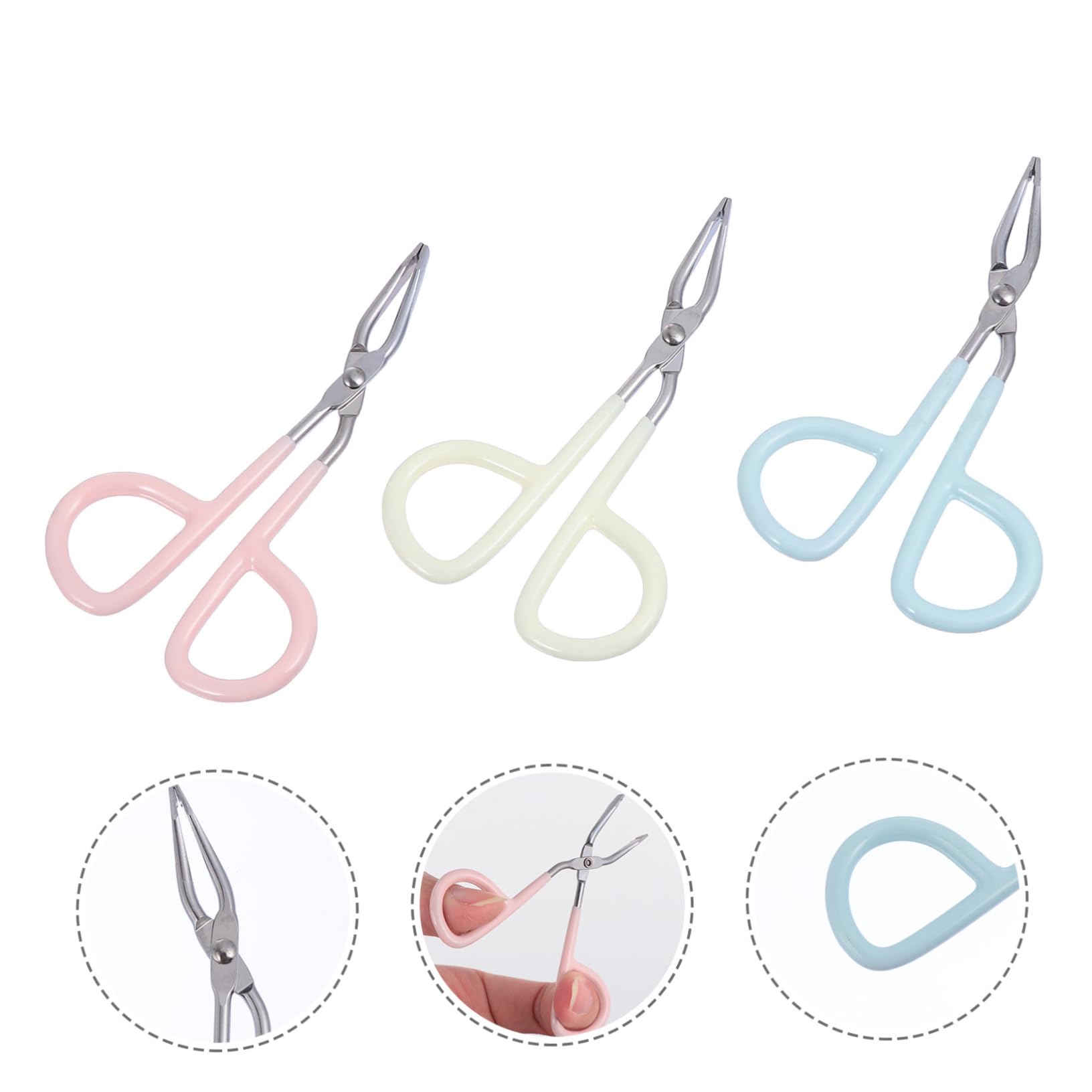 CALLARON Stainless Steel Eyebrow Tweezers Scissors Clip Grooming Kit Eyebrow Comb