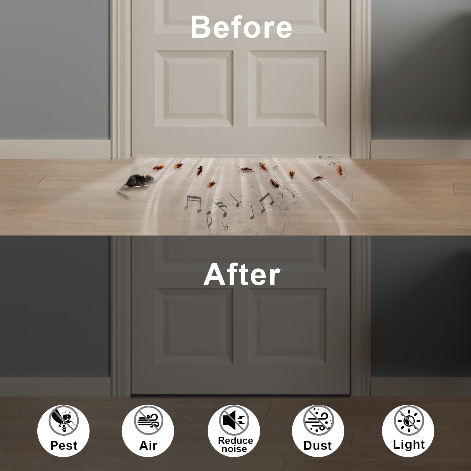 YIMIKI Draft Excluder for Doors 12mm(W) x 6mm(T) - Image 4