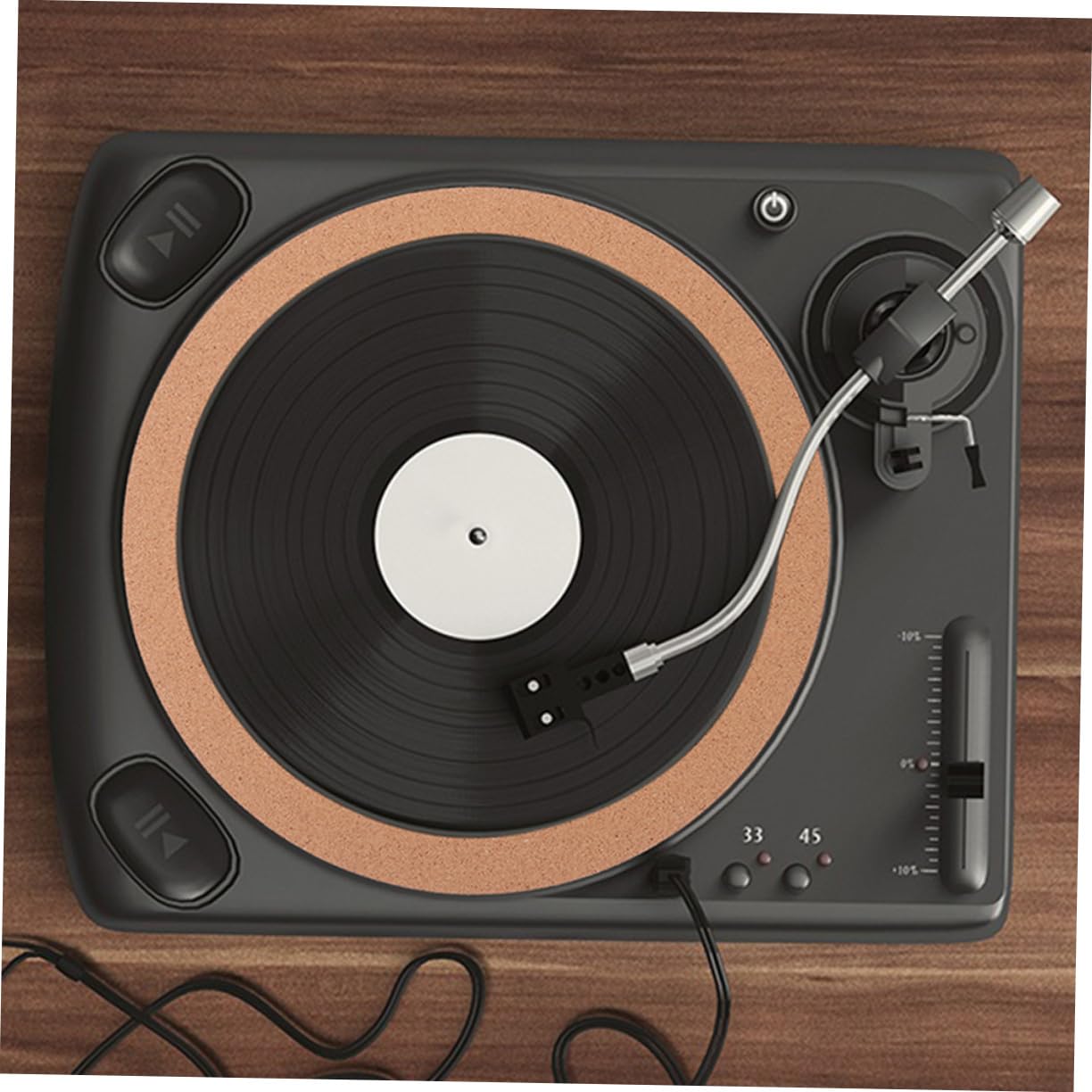 HEMOTON Vinyl Recorder Mat Turntable Mat Cork Record Pad Record Player Accessories Static Protection Pad