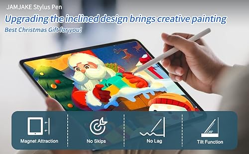 Stylus Pen For Ipad With Tilt Sensitive And Fast Charge, Jamjake Ipad Pencil Compatible With 2018-2022 Apple Ipad Pro 11/12.9 Inch,Ipad 10/9/8/7/6 Gen,Ipad Mini 5/6 Gen,Ipad Air3/4/5 Gen #TOP2